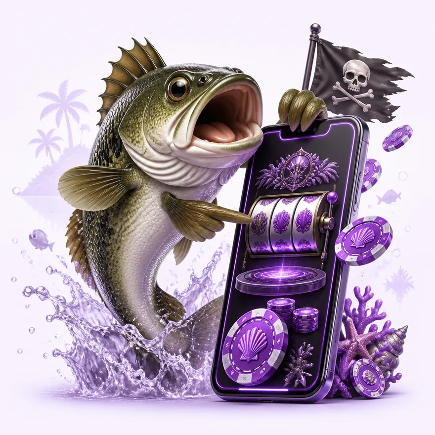 Smartphone with glowing screen — Pirate Slots