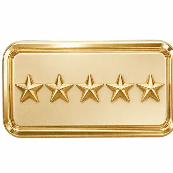 Five-star rating plaque — Pirate Slots