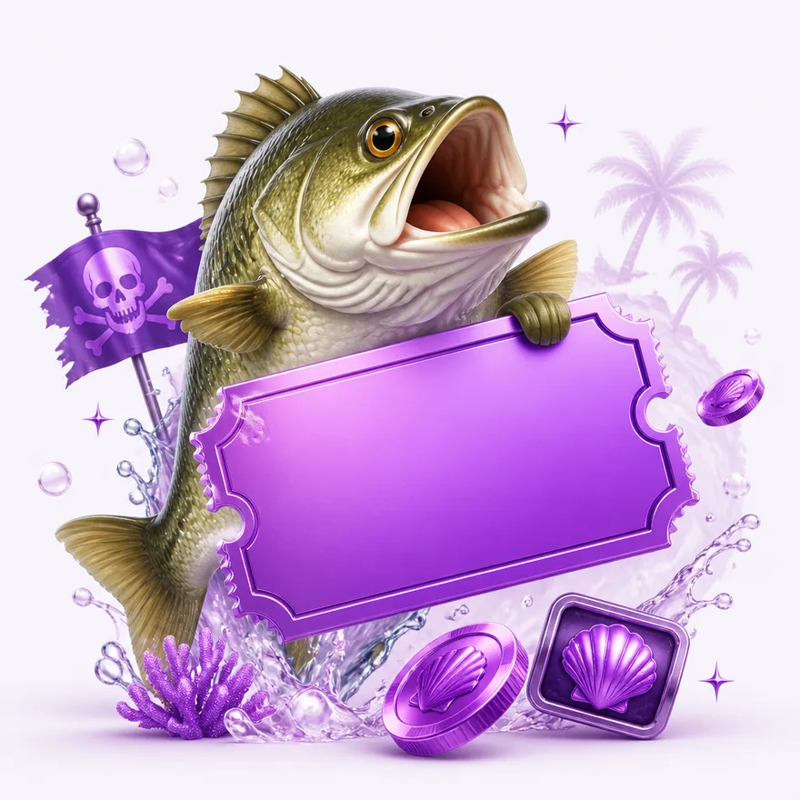Blank coupon ticket — Pirate Slots