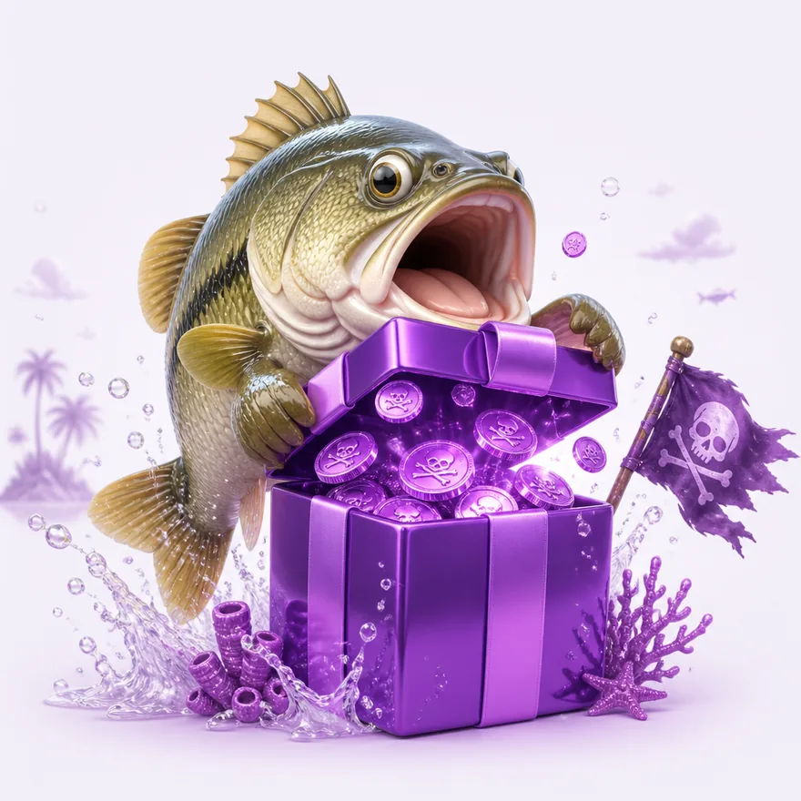 Ribbon-tied gift box — Pirate Slots