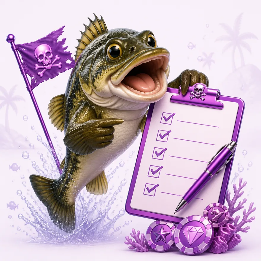 Clipboard checklist — Pirate Slots