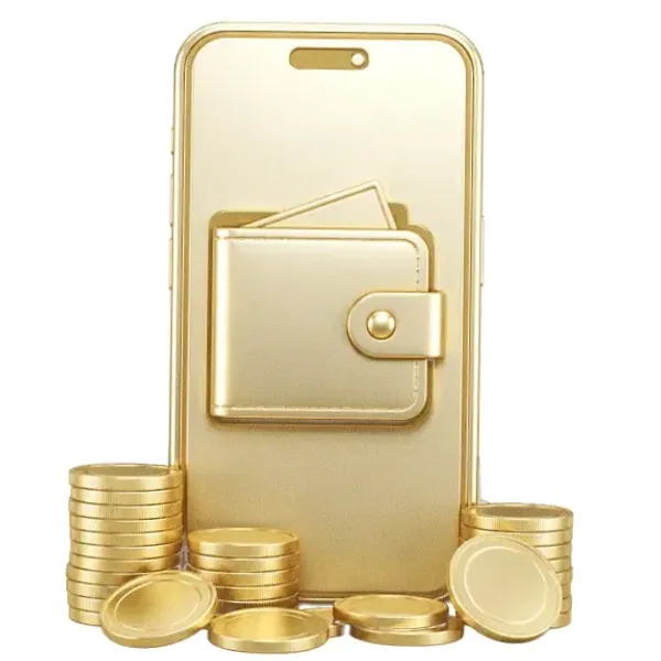 Smartphone with wallet — Pirate Slots