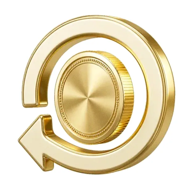 Coin with circular arrow — Pirate Slots